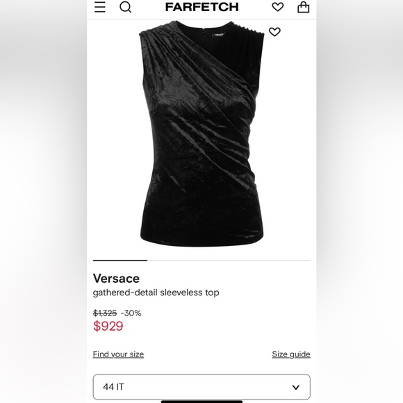 Versace suede runway top 2023 - Picture 8 of 8